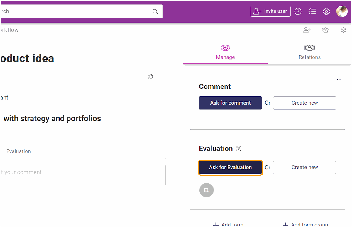 Click on the task you want to assign.
